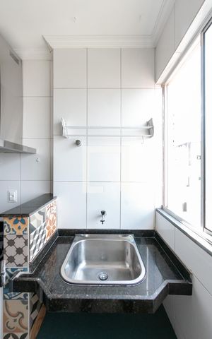 Apartamento para alugar com 94m², 3 quartos e 2 vagasCozinha e Área de Serviço