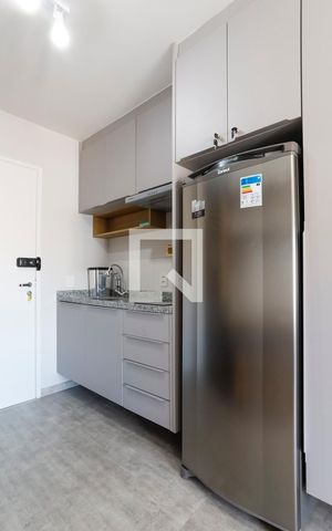 Studio à venda com 33m², 1 quarto e sem vagaCozinha