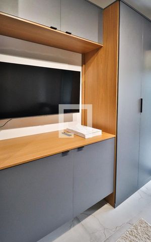 Studio para alugar com 26m², 1 quarto e sem vagaDetalhe da Sala/Quarto