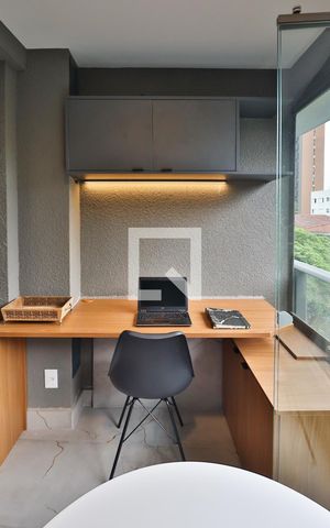 Studio para alugar com 26m², 1 quarto e sem vagaVaranda