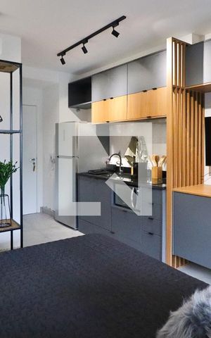 Studio para alugar com 26m², 1 quarto e sem vagaSala/Quarto