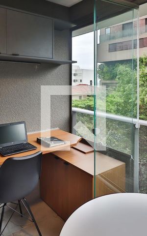 Studio para alugar com 26m², 1 quarto e sem vagaVaranda