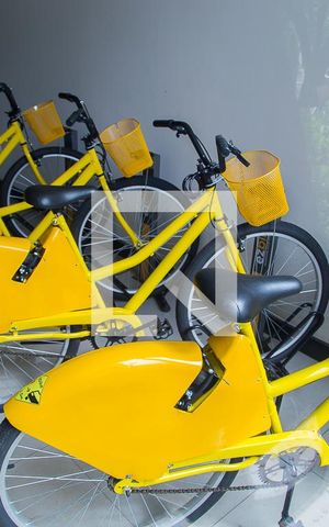 Studio para alugar com 28m², 1 quarto e sem vaga Studio para alugar com 28m², 1 quarto e sem vagaÁrea comum - Bicicletas do condomínio