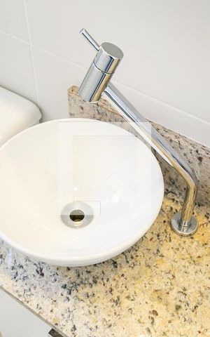 Apartamento para alugar com 50m², 1 quarto e 2 vagas Apartamento para alugar com 50m², 1 quarto e 2 vagasPia do Banheiro