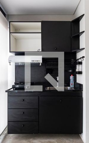 Studio para alugar com 37m², 1 quarto e 1 vagaVaranda