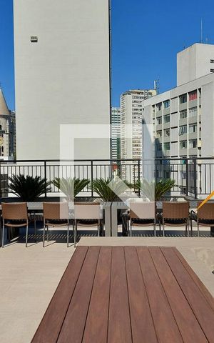 Studio para alugar com 29m², 1 quarto e sem vaga Studio para alugar com 29m², 1 quarto e sem vagaTerraço