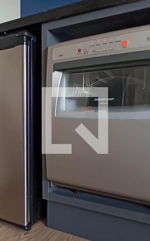 Apartamento à venda com 35m², 1 quarto e 1 vaga Apartamento à venda com 35m², 1 quarto e 1 vagaCozinha - Geladeira e lava-louças