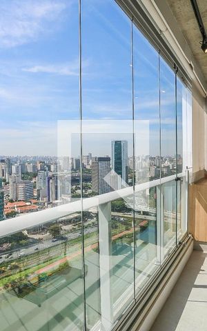Apartamento para alugar com 38m², 1 quarto e 1 vaga Apartamento para alugar com 38m², 1 quarto e 1 vagaVaranda da Sala Studio