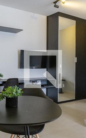Studio para alugar com 36m², 1 quarto e sem vaga Studio para alugar com 36m², 1 quarto e sem vagaSala/Quarto