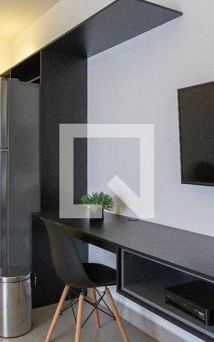 Studio para alugar com 36m², 1 quarto e sem vaga Studio para alugar com 36m², 1 quarto e sem vagaSala/Quarto