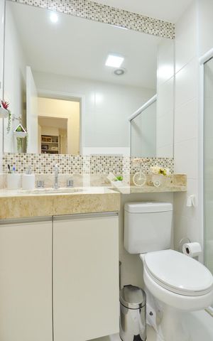 Apartamento para alugar com 60m², 2 quartos e 1 vagaBanheiro Social