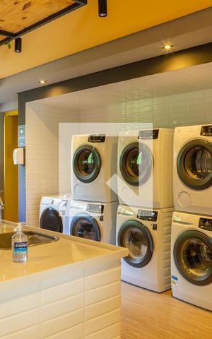 Studio para alugar com 29m², 1 quarto e sem vagaLavanderia