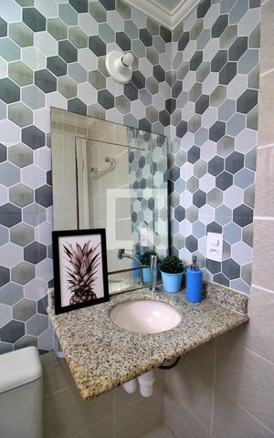 Apartamento para alugar com 80m², 3 quartos e 1 vagaBanheiro da Suíte