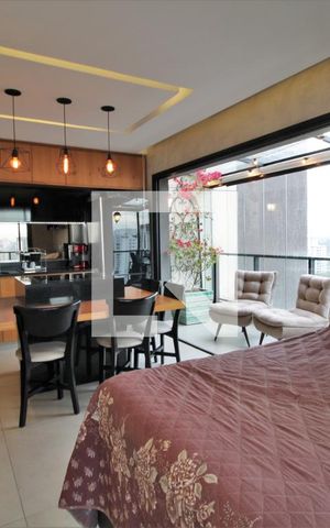 Studio à venda com 46m², 1 quarto e 1 vagaQuarto