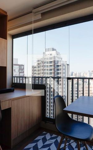 Studio para alugar com 24m², 1 quarto e sem vagaVaranda