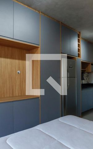 Studio para alugar com 24m², 1 quarto e sem vagaQuarto
