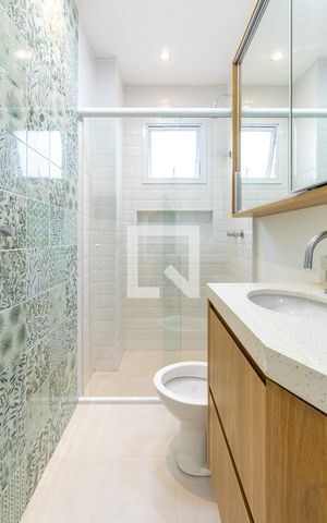Apartamento para alugar com 63m², 2 quartos e 1 vaga Apartamento para alugar com 63m², 2 quartos e 1 vagaBanheiro da Suíte 2