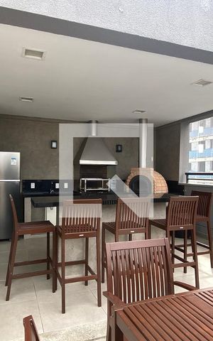Apartamento à venda com 46m², 1 quarto e 1 vagaChurrasqueira