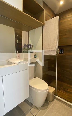 Apartamento à venda com 46m², 1 quarto e 1 vagaBanheiro da Suíte