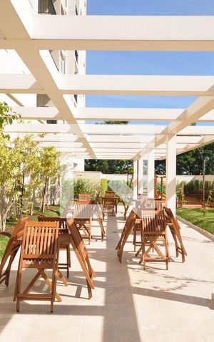 Apartamento à venda com 50m², 2 quartos e 1 vaga Apartamento à venda com 50m², 2 quartos e 1 vagaÁrea externa do salão de festa