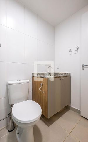 Studio para alugar com 25m², 1 quarto e sem vaga Studio para alugar com 25m², 1 quarto e sem vagaBanheiro