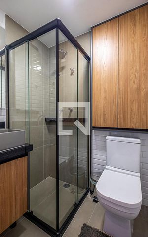 Studio para alugar com 18m², 1 quarto e sem vaga Studio para alugar com 18m², 1 quarto e sem vagaBanheiro