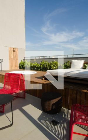 Studio para alugar com 27m², 1 quarto e sem vaga Studio para alugar com 27m², 1 quarto e sem vagaRooftop