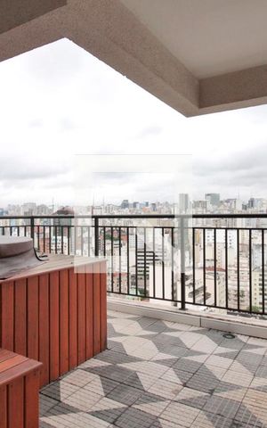 Apartamento para alugar com 73m², 1 quarto e 2 vagasVaranda