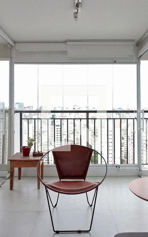 Apartamento para alugar com 73m², 1 quarto e 2 vagasSala
