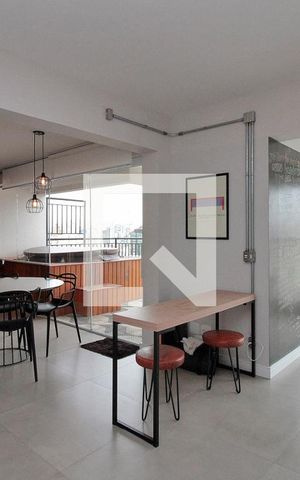 Apartamento para alugar com 73m², 1 quarto e 2 vagasSala