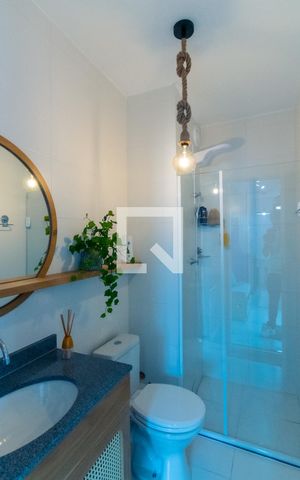 Apartamento à venda com 34m², 2 quartos e 1 vaga Apartamento à venda com 34m², 2 quartos e 1 vagaBanheiro da suíte