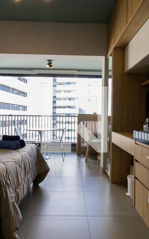 Studio à venda com 24m², 1 quarto e sem vaga Studio à venda com 24m², 1 quarto e sem vagaSala/Quarto