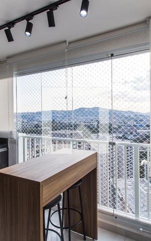Apartamento à venda com 54m², 1 quarto e 2 vagasvaranda