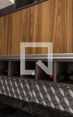 Apartamento à venda com 54m², 1 quarto e 2 vagasDetalhe cozinha
