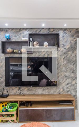 Apartamento à venda com 54m², 1 quarto e 2 vagasDetalhe Sala