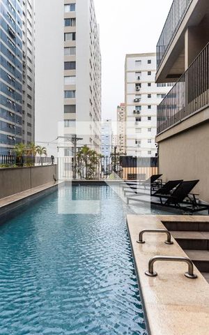 Studio para alugar com 28m², 1 quarto e 1 vagaPiscina
