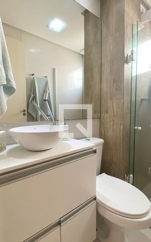 Apartamento para alugar com 55m², 2 quartos e 1 vagaBanheiro Social