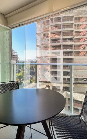 Studio para alugar com 28m², 1 quarto e sem vagaVaranda