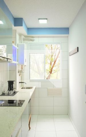 Apartamento para alugar com 41m², 2 quartos e 1 vagaCozinha e Área de Serviço