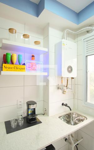 Apartamento para alugar com 41m², 2 quartos e 1 vagaCozinha e Área de Serviço