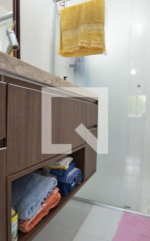 Casa de condomínio para alugar com 84m², 2 quartos e 1 vagaBanheiro da Suíte