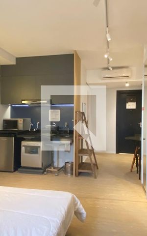 Studio para alugar com 34m², 1 quarto e 1 vagaQuarto