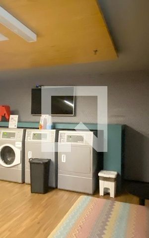 Studio para alugar com 34m², 1 quarto e 1 vagaLavanderia