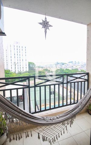 Apartamento à venda com 60m², 2 quartos e 2 vagasvaranda sala