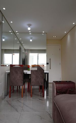 Apartamento à venda com 56m², 2 quartos e 1 vaga Apartamento à venda com 56m², 2 quartos e 1 vagaSala de jantar