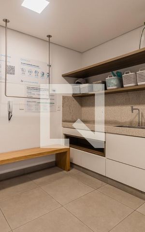 Studio para alugar com 37m², 1 quarto e 1 vagaLavanderia