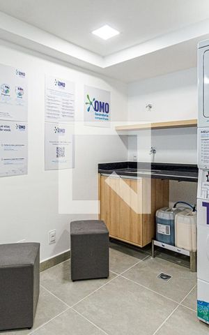 Apartamento para alugar com 25m², 1 quarto e sem vaga Apartamento para alugar com 25m², 1 quarto e sem vagaLavanderia