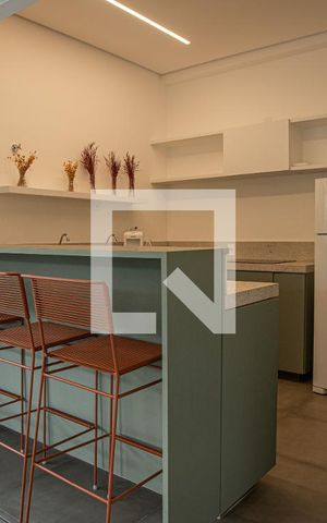 Apartamento para alugar com 28m², 1 quarto e sem vaga Apartamento para alugar com 28m², 1 quarto e sem vagaÁrea comum - Salão de festas