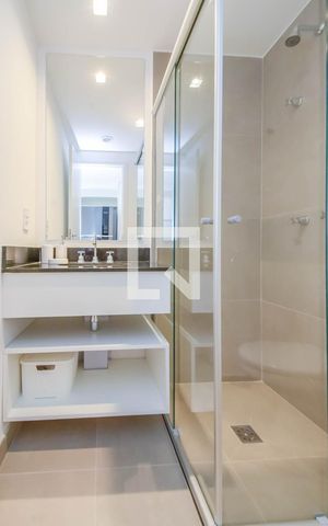 Studio para alugar com 26m², 1 quarto e sem vaga Studio para alugar com 26m², 1 quarto e sem vagaBanheiro