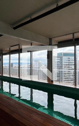 Apartamento para alugar com 37m², 1 quarto e 1 vaga Apartamento para alugar com 37m², 1 quarto e 1 vagaPiscina